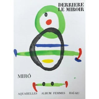 Joan Miro Original Lithograph Dm01169 Derriere Le Miroir 1969 For Sale