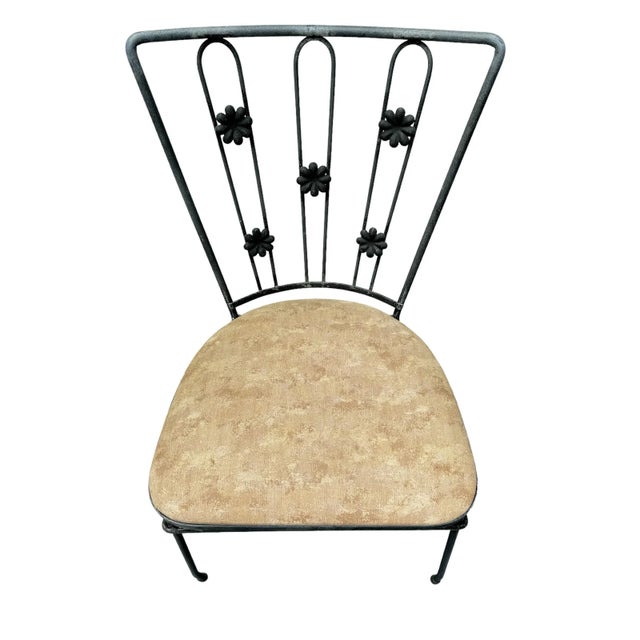 1950s Mid Century Modern Iron Dining Chairs in the Style of Paul McCobb - Set of 6 For Sale - Image 9 of 12