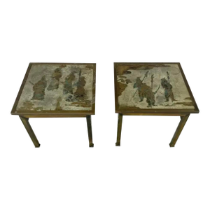 Phillip and Kelvin Lavern "Ming" Side Tables, Set of Two