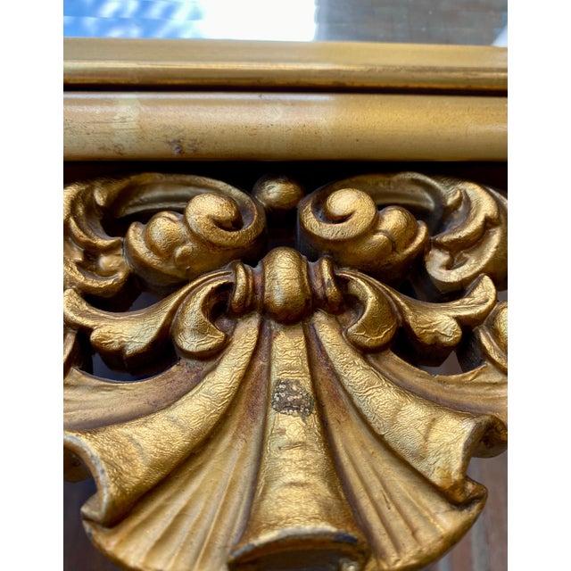 Large Antique French Monumental Gold Leaf Gilt Mirror, 1890 For Sale - Image 11 of 18