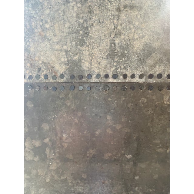 Industrial Metal Patchwork Mirror – Modern Handcrafted Design For Sale - Image 12 of 12