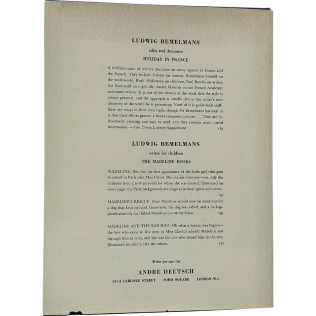 My Life in Art by Ludwig Bemelmans First Edition 1958 Book For Sale - Image 11 of 12