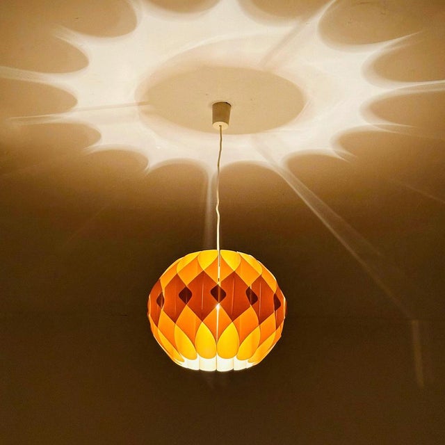 Butterfly Pendant Lamp by Lars Schiøler for Hoyrup Denmark For Sale - Image 9 of 11