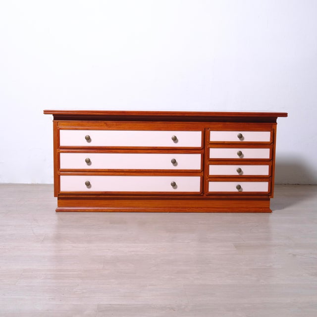 Vintage Wooden Chest of Drawers, Italy, 1970s For Sale - Image 3 of 18
