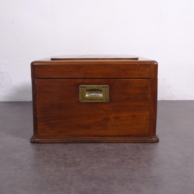 Antique Art Deco Wooden Cutlery Chest, 1920s For Sale - Image 13 of 18