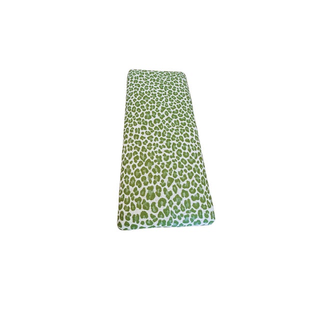 Antique Footstool Mew Leopard Upholstery For Sale In West Palm - Image 6 of 6