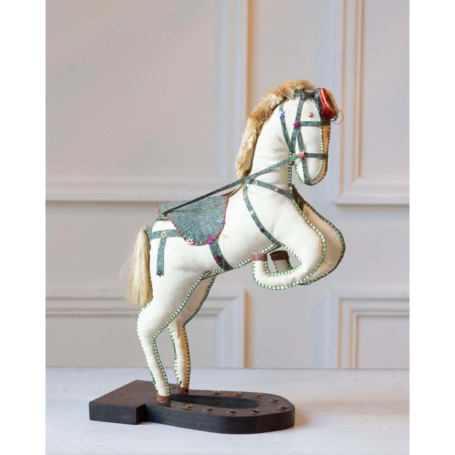 French Decorative Horse in Moleskin with Saddle and Harness, 20th Century For Sale - Image 4 of 11