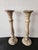Wood Antique Country House Shabby Chic Wooden Candleholders for Pillar Candles, France, 1950s For Sale - Image 7 of 18