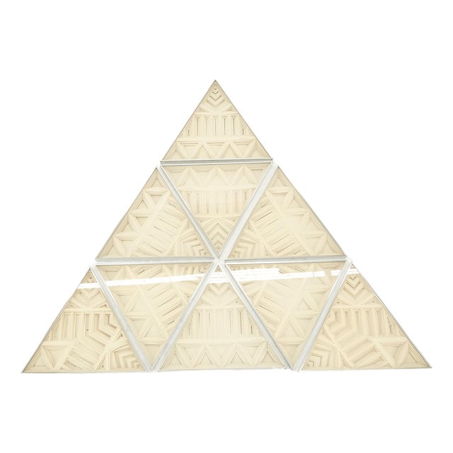 Mid Century Modern Greg Copeland 3D Paper Cutout Wall Art Sculpture Aluminum For Sale