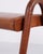 1940s Teak Stool with Leather Seat by Vilhelm Lauritzen for Fritz Hansen, 1945 For Sale - Image 5 of 12
