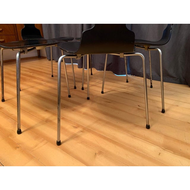 Model 3100 Chairs by Arne Jacobsen, Fritz Hansen, Denmark, 1963, Set of 5 For Sale - Image 13 of 18