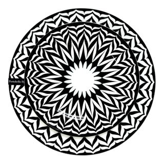 Portobello by Inspire Bone China Serving Plates, Set of Two For Sale