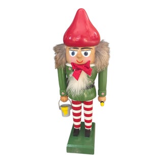 Kwo Em Merck Collection Elf Santa Helper Old World Christmas Nutcracker For Sale