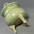 Mid 20th Century Vintage Chinese Longquan Celadon Porcelain Incense Burner | One of a Kind, Carved‑Pattern Double Handles For Sale - Image 5 of 7