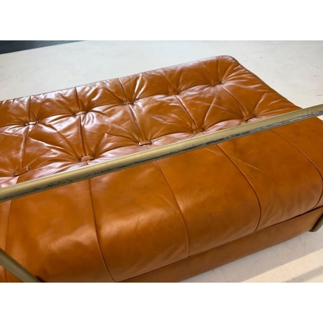 Tan Daybed and Lounge Chairs in Leather from Wittmann, Set of 3 For Sale - Image 8 of 18