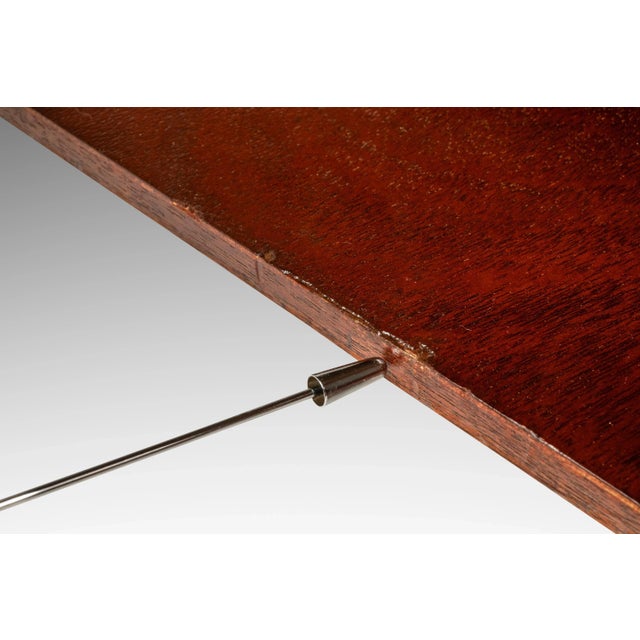 Brown Mid-Century Modern Angular Coffee Table in Solid Mahogany, Usa, C. 1960s For Sale - Image 8 of 18