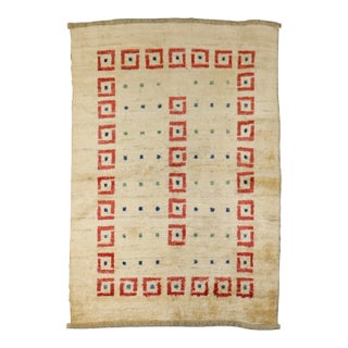 Modern Persian Gabbeh Rug rug no.j5078 For Sale