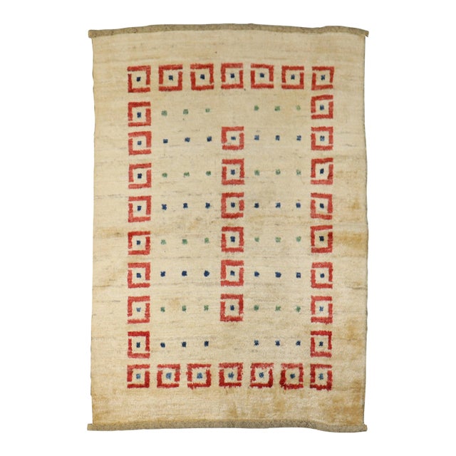 Modern Persian Gabbeh Rug rug no.j5078 For Sale