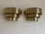 Brass Vintage Mid Century Modern Brass Cascade Sconces - a Pair For Sale - Image 8 of 12