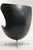 Mid 20th Century Arne Jacobsen Black Leather Egg Chair with Ottoman for Fritz Hansen For Sale - Image 9 of 15