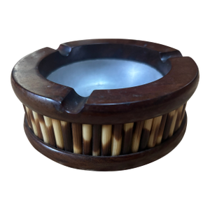 Porcupine Quill and Olive Wood Ash Tray