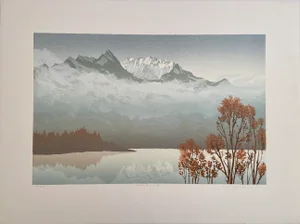 1995 "Teton Range" Landscape Silkscreen Limited Edition Print by Peter and Traudl Markgraf