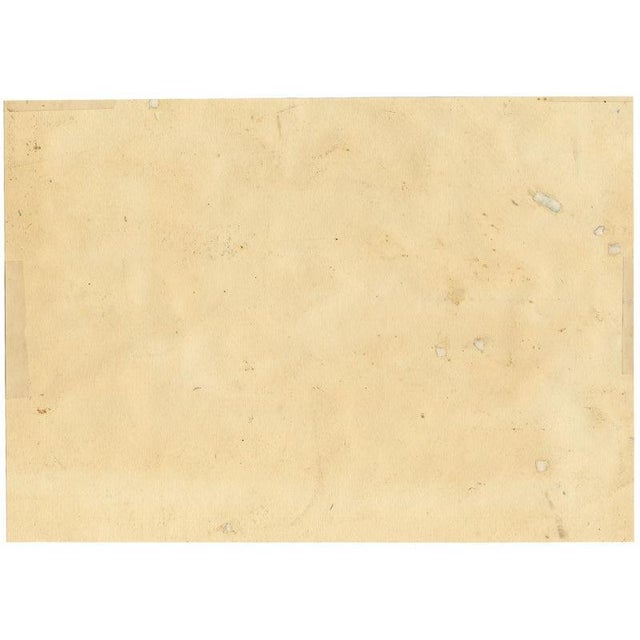 Nancy Jane Burton RWS, Terrier Dog on Garden Steps, 1920s, Watercolor For Sale - Image 6 of 7