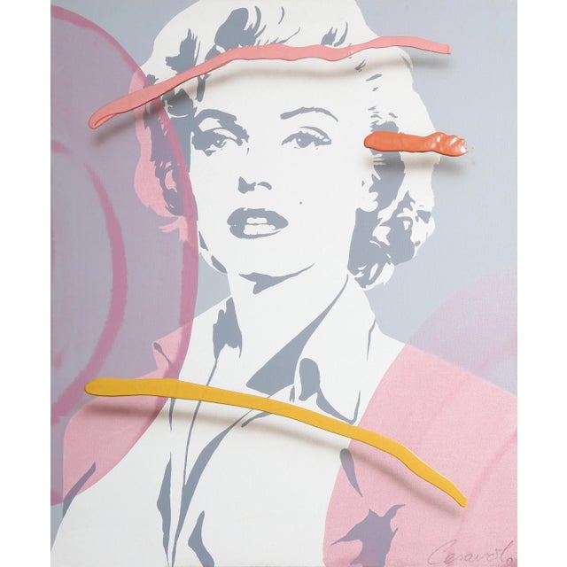 Jim Ceravolo, Marilyn Monroe, Painting For Sale - Image 4 of 4