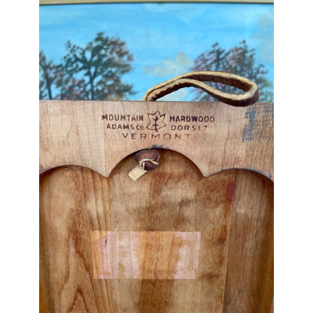 Vintage Vermont Maple Butcher Block Cutting Board by Mountain Hardwood Adams Co., Dorset For Sale - Image 10 of 10