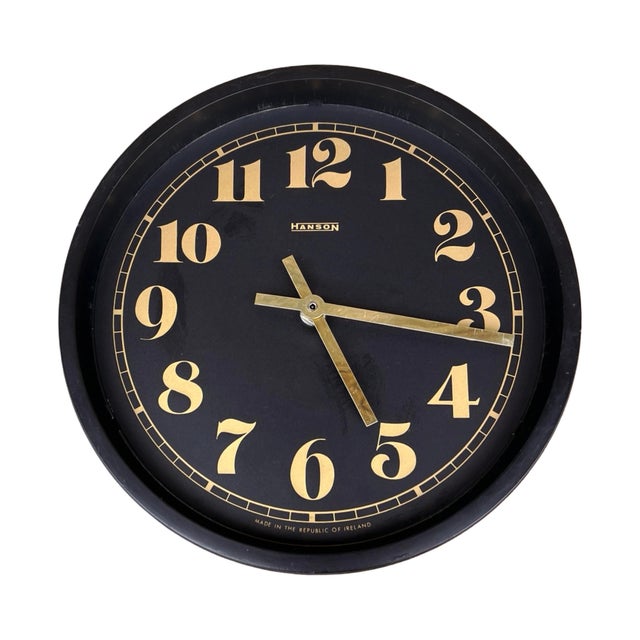 Designer Wall Clock, Hanson Ireland, 1990s. For Sale - Image 6 of 12