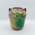 Ceramic Art Nouveau Style Wisteria Relief Pottery Vase With Twin Handles For Sale - Image 7 of 7