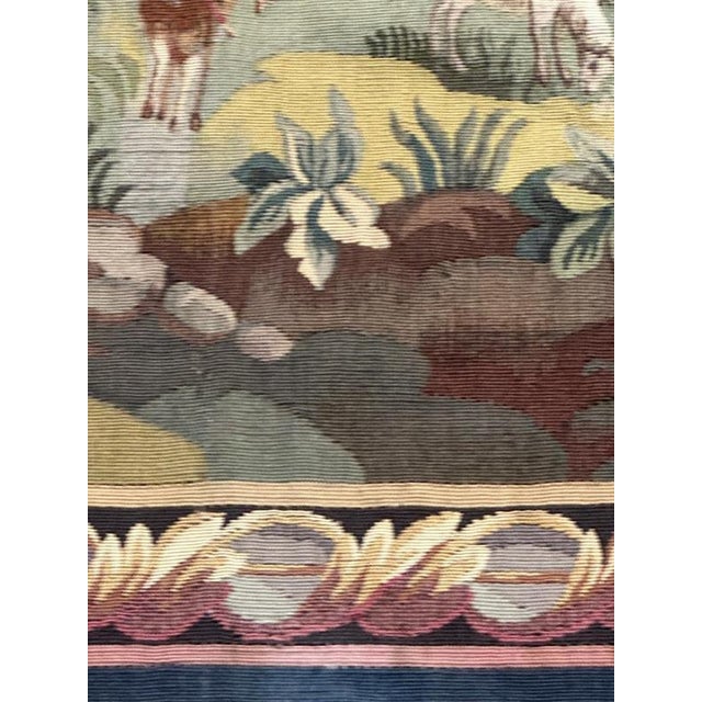 Mid-Century Modern French Handwoven Aubusson Tapestry, 1920s For Sale - Image 15 of 18
