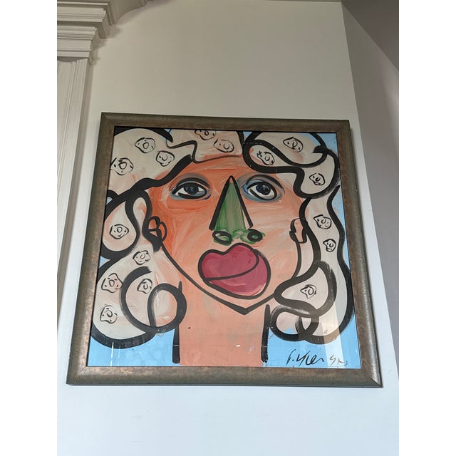 Abstract 1970s My Dear Marilyn Monroe Abstract Painting by Peter Keil For Sale - Image 3 of 7