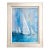 Blue Coastal Sailboat Seascape Original Oil Painting – Framed, by Matt Thomas For Sale