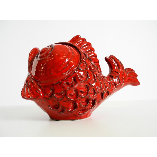 Ceramic Fish Money Box by Aldo Londi for Bitossi, Italy, 1960s For Sale - Image 10 of 18