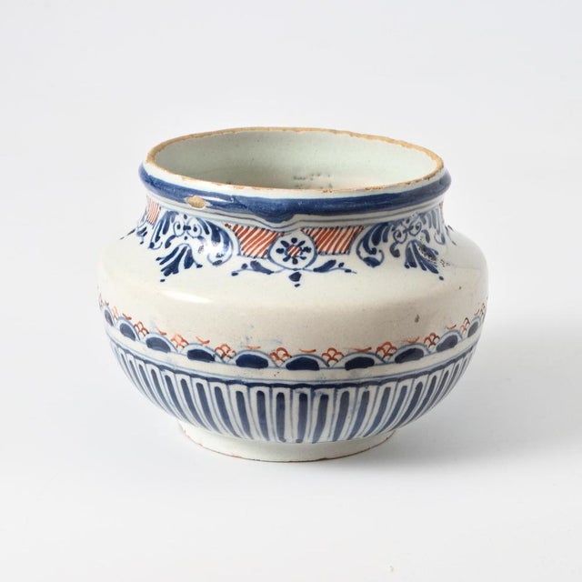 Antique French Faience Bowl from Rouen, 1700s For Sale - Image 7 of 7