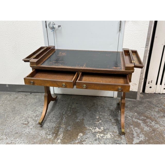 Black Circa 1920's Sahon Furniture of New York Writing Desk For Sale - Image 8 of 12
