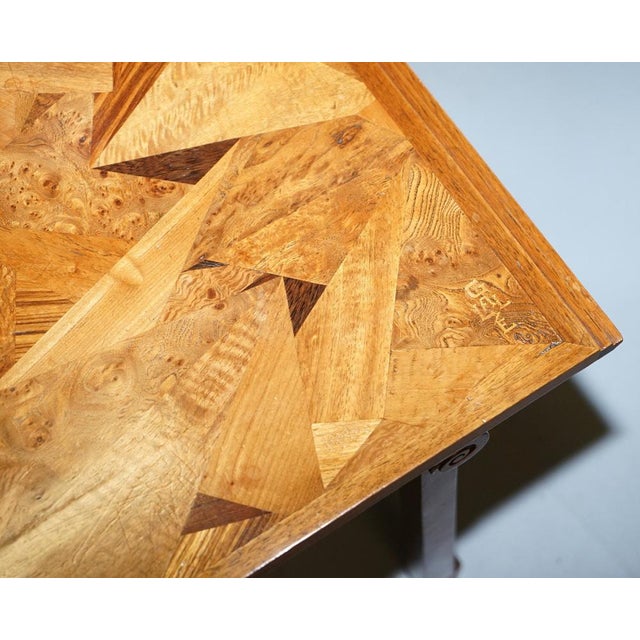 Gold Art Nouveau Specimen Wood Nesting Tables by Emile Galle, 1900s, Set of 3 For Sale - Image 8 of 18