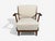 1940s Svante Skogh, Lounge Chairs, Beige Linen, Beech, Sweden, 1945 For Sale - Image 5 of 12