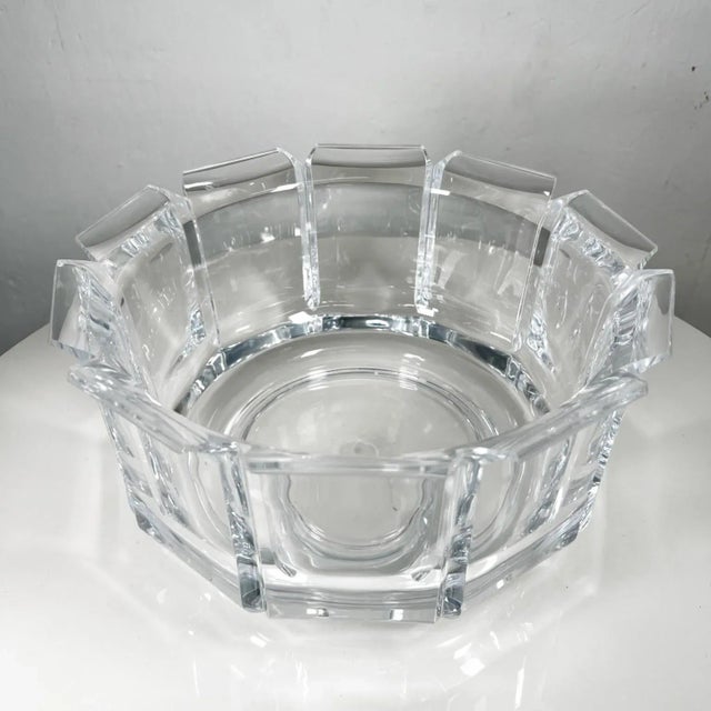 1970s 1970s Elegant Lucite Paneled Bowl by Grainware For Sale - Image 5 of 11