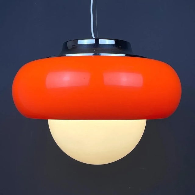 Mid-Century Modern Mid-Century Pendant Lamp by Meblo for Guzzini, 1970s For Sale - Image 3 of 11