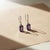 Not Yet Made - Made To Order Minimalistic Amethyst Earrings, Silver, Gold, Pair For Sale - Image 5 of 8