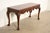 1980s Baker Furniture Georgian Carved Mahogany Console or Sofa Table, Newly Refinished For Sale - Image 5 of 16