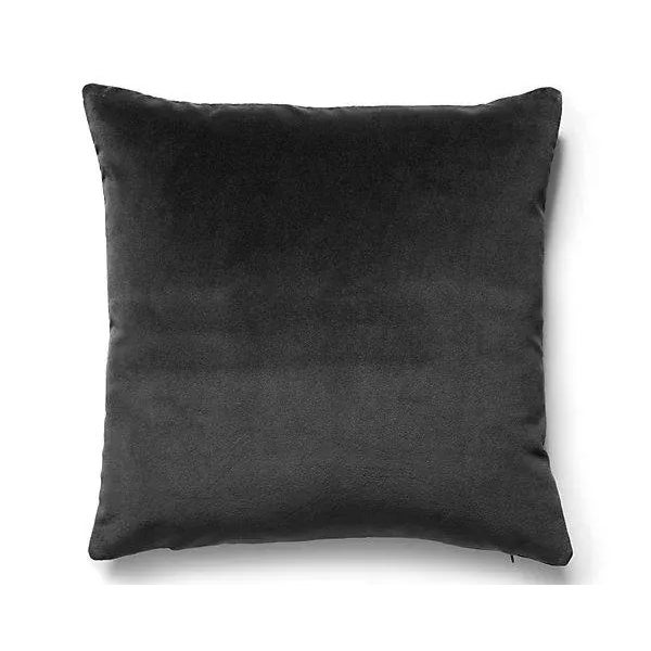 Traditional The House of Scalamandré Torino Velvet Pillow, Slate For Sale - Image 3 of 3