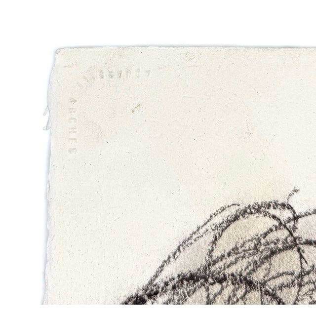 Thornton Dial, Deep Snow, Large Original Drawing on Paper, Signed, 34 X 49 In. Framed, 1993 For Sale - Image 4 of 6