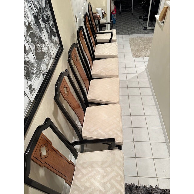 1970s Thomasville Embassy Collection Dining Chairs- Set of 6 For Sale - Image 10 of 11