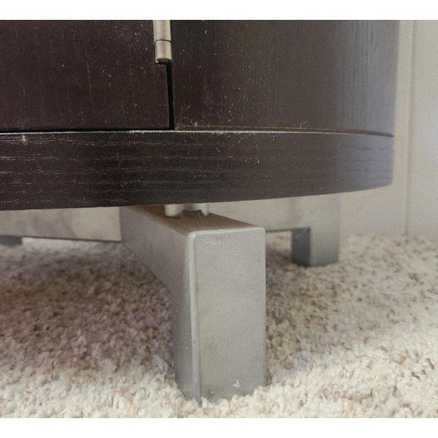 Michael Weiss Oval End Table Nightstand Quartersawn Oak For Sale In Orlando - Image 6 of 12