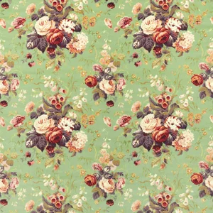 Sanderson Roslyn Fabric in Squirrel/Olive - a Sample