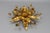 Hollywood Regency Gilt Metal Flower Shaped Flush Mount, 1970s For Sale - Image 6 of 16