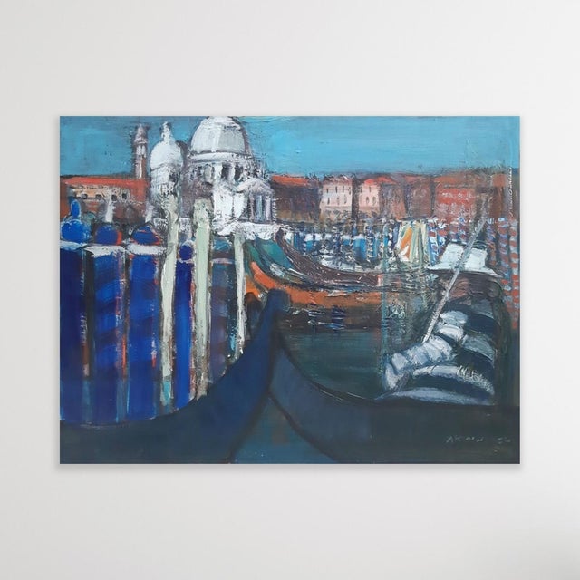 Contemporary Andrew Konwerski, Venice, Oil on Canvas For Sale - Image 3 of 8